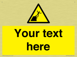 Custom Warning unstable cliff edge